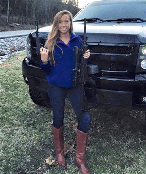 Tim McGraw's daughter with guns