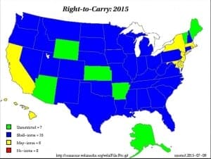 Right to carry map 2015