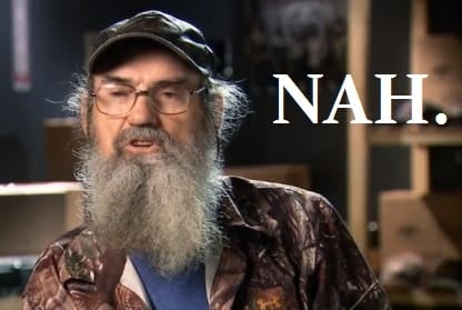 A man with a beard and a beard with the words nah.
Keywords: Litigation