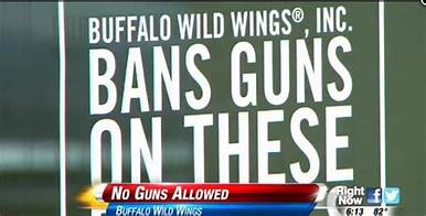 gun ban sign