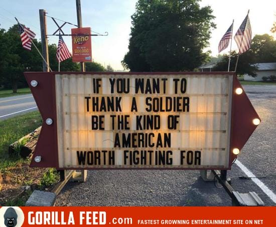 Thank a soldier