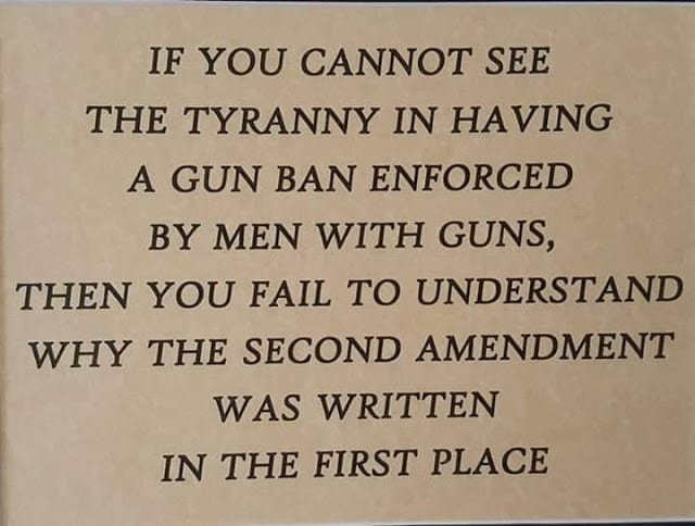 Gun control tyranny