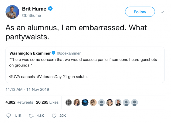 Brit Hume tweet