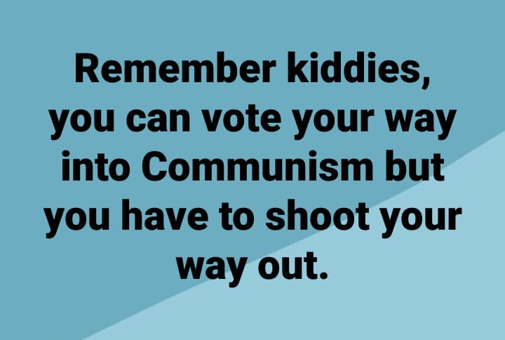 vote your way into Communism but have to shoot your way out