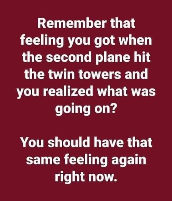 Second plane hit towers? You should have that feeling again.