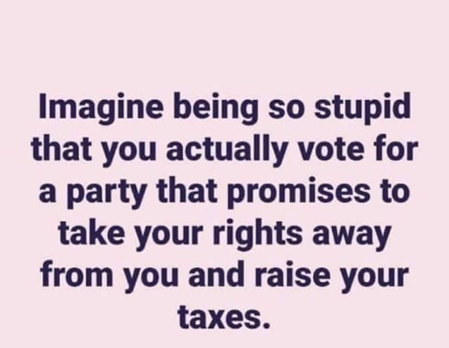 Imagine being so stupid...