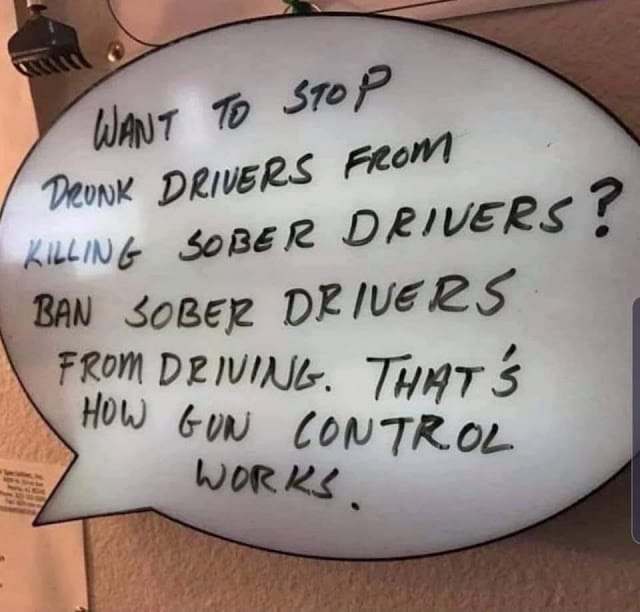 A sign advocating for measures to prevent drunk drivers from causing harm to sober drivers.