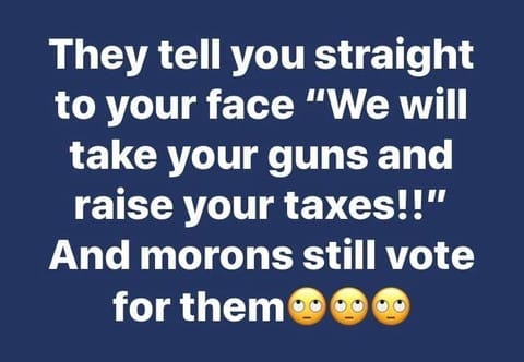 Morons still vote for them