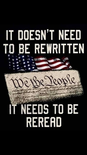Constitution: It doesn't need to be rewritten, it needs to be reread.