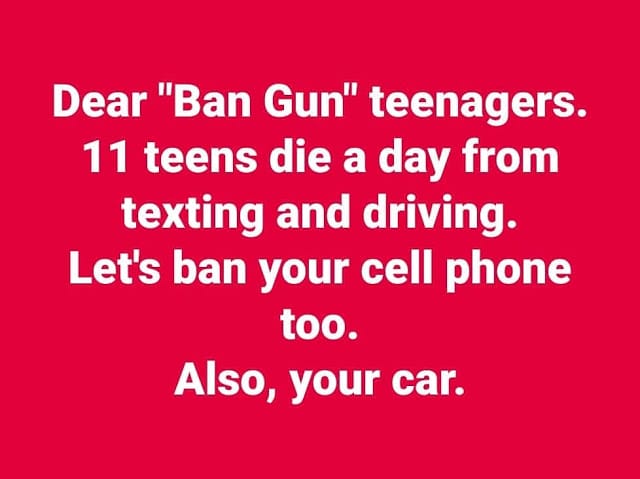 11 teeds die a day from texting and driving - let's ban phones and cars