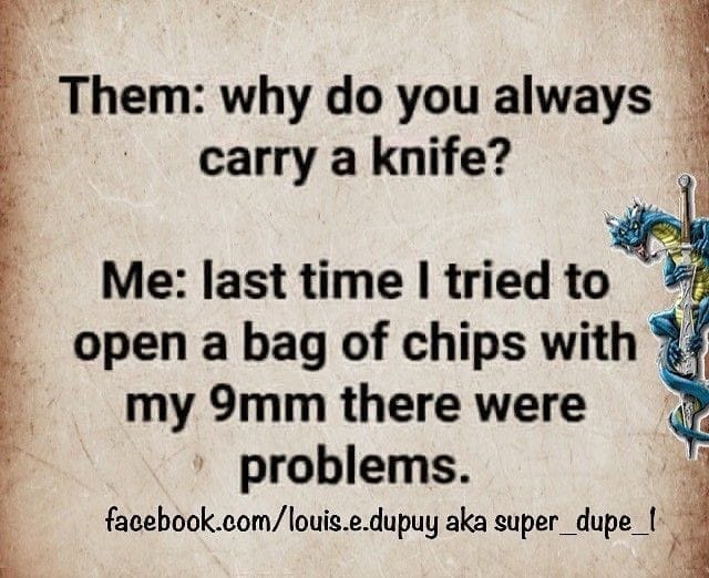 carry a knife
