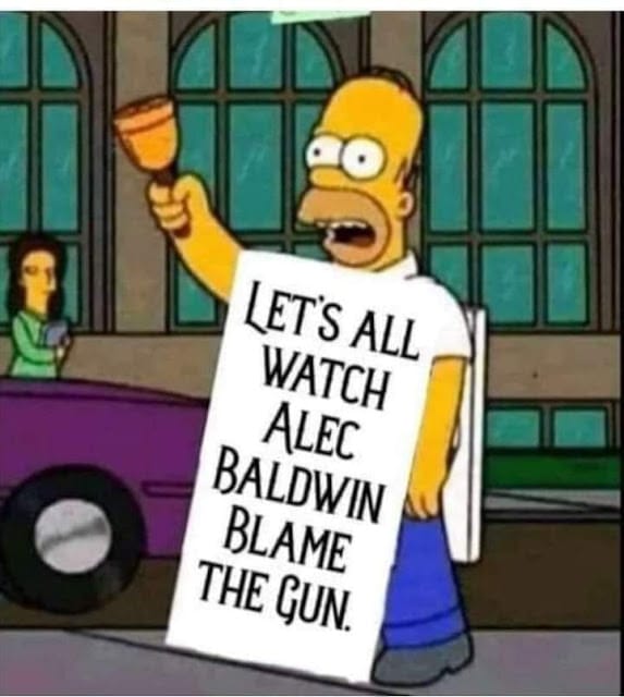 Let's all watch Alec Baldwin blame the gun