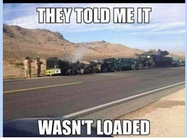 They told me it wasn't loaded