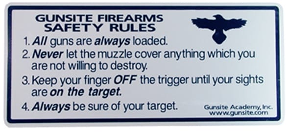 4 Gun Safety Rules