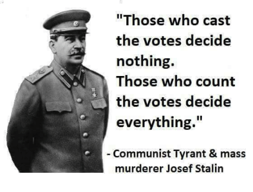 Counting the vote Stalin quote