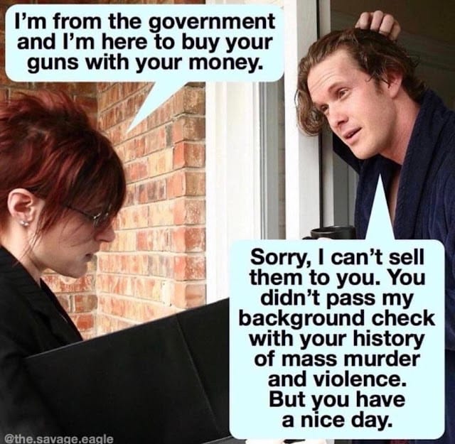 I'm from the government...