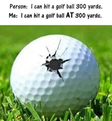 Shoot golf ball