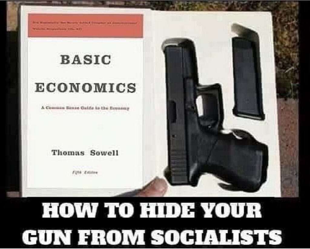 Hide gun from socialists