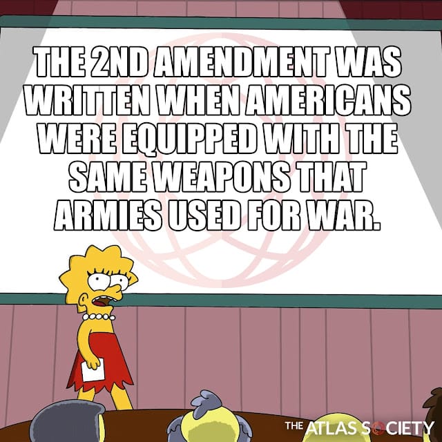 2A written for Americans to own war equipment