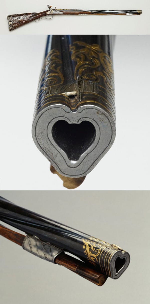 heart-shaped rifle barrel